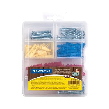 Imagem de Maleta Parafusos E Buchas 100 Pcs