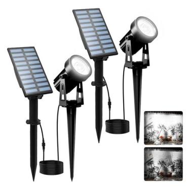 Imagem de Holofotes solares de jardim T-SUNUS LED IP65 à prova d'água