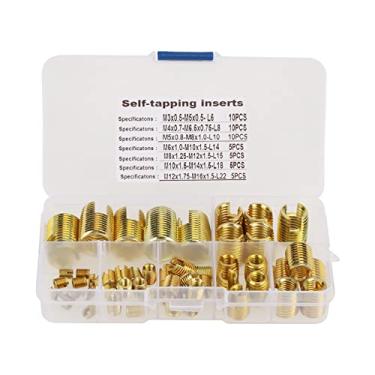 Imagem de Self Tapping Inserir Inserções de Porca de Reparo de Roscas Com Grande Resistência e Estabilidade para o Setor de Processamento de Metal e Plásticos 50 Pcs
