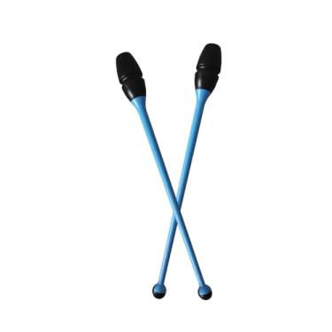 Imagem de LIUHUO Barras para clubes de ginástica rítmica material de borracha adequado para competições apresentações seis cores três tamanhos casal azul