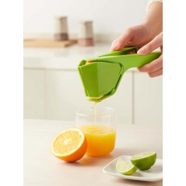 Imagem de Espremedor manual de limão, espremedor portátil de limão e cítrico, para coquetéis, sucos, verde