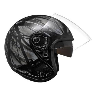Imagem de Capacete Aberto Bieffe Allegro Revival Preto Moto Oculos Sol TAMANHO 56