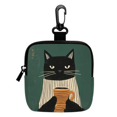 Imagem de Porta-chaves mini porta-moedas, bolsa multifuncional para chaves, moedas, fone de ouvido e batom, LCS multicolorido 22986, Tendência