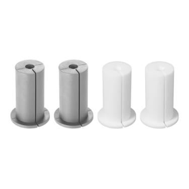 Imagem de Kit de roteamento de 4 peças para Starlink orifício de parede de 2,5 cm, acessórios de montagem de buchas de silicone para Starlink Ethernet (cinza, branco)