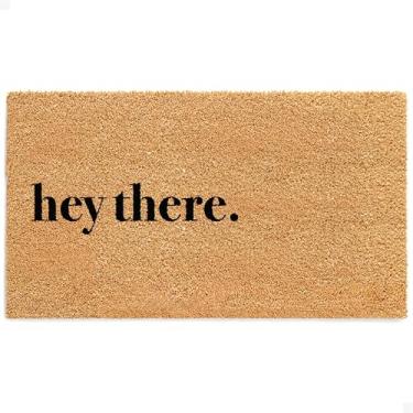 Imagem de THEODORE MAGNUS Tapete de porta - Tapete de boas-vindas para porta da frente com suporte antiderrapante - Capacho de fibra de coco durável - perfeito para entrada externa e tapete de entrada - externo