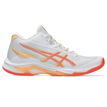 Imagem de ASICS Tênis de vôlei feminino Netburner Ballistic FF 4, Branco/coral vívido, 39