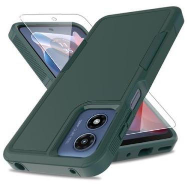 Imagem de Capa yuanming Moto G Play 2024 de nível militar com protetor de tela