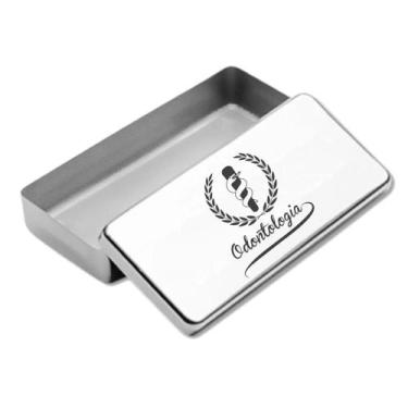 Imagem de Estojo Inox Autoclavavel Personalizado a Laser ODONTOLOGIA - LOVE SAUD