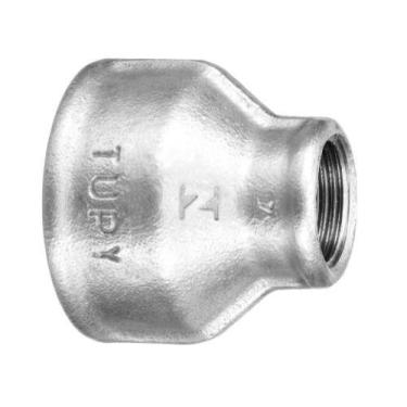 Imagem de Luva Redução Galvanizada 1.1/2 X 1 BSP Tupy Rosca Femea/Femea