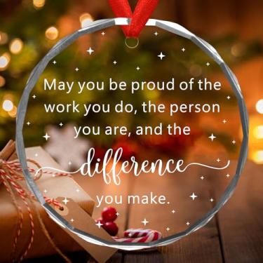 Imagem de Presente de agradecimento para mulheres - Presentes de agradecimento para chefes colegas de trabalho, professores, enfermeiras, mães, amigas - Enfeites de Natal 2025 - Presentes para fazer diferenças