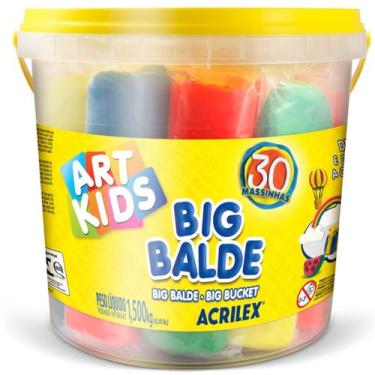 Imagem de Massinha De Modelar Soft Big Balde com 30 massinhas - Art Kids