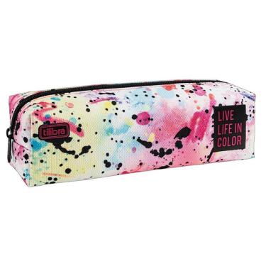 Imagem de Estojo Escolar Infantil Académie Splashes Branco - Tilibra