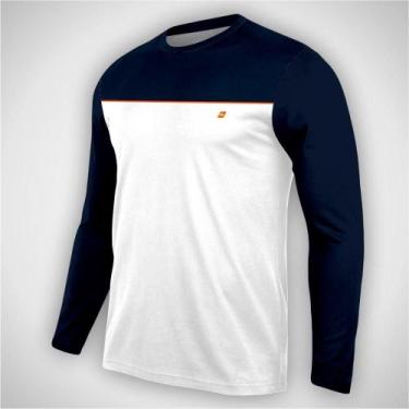 Imagem de Camiseta Masculina Dry Fit UV 50 Manga Longa Conforto Treino e Dia a D