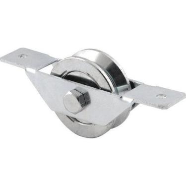 Imagem de Roldana Portão 2 Tipo V Em Aço Zincado Caixa Aberta Vonder