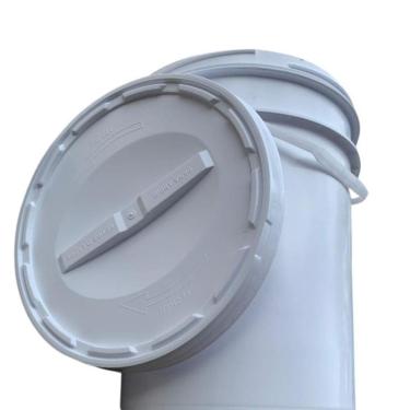 Imagem de Balde Para Leite 20L Tampa De Rosquear - Kit 18 Pçs