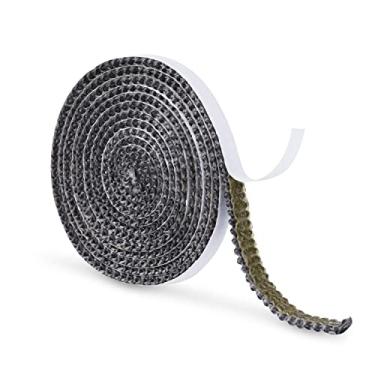Imagem de Vedação de fita de lareira 1,56 m x 1 cm x 3 mm, vedação de corda de fibra de vidro impregnada de grafite autoadesiva junta de substituição para porta de fogão a lenha para lareiras fogões a lenha