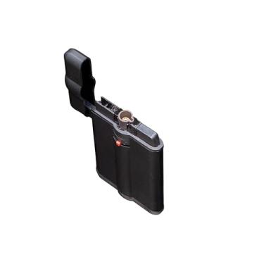 Imagem de Poker Jet Maçarico para Charutos ZL-18A, Preto, Resistente ao Vento, Recarregável com Gás Butano, Design Ergonômico, 8,5 × 5 × 1,5 cm, Chama Ajustável