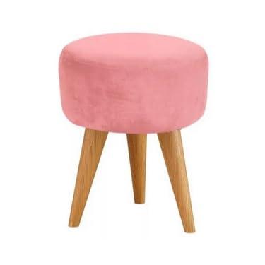 Imagem de Puff Redondo Pé Palito Banqueta 36x36cm Reforçada(ROSE)