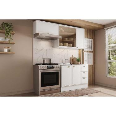 Imagem de Kit De Cozinha Completa 3 Peças Bella (2aéreos+1balcão) C3p25 Branco - Carraro