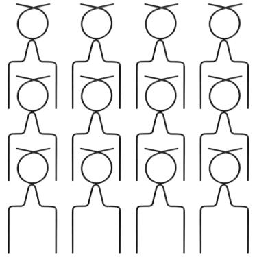 Imagem de 12 peças de estacas de mangueira de jardim, guias de metal ajustáveis para quintal, suportes em forma de V antiferrugem para proteção de mangueira