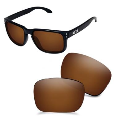 Imagem de AOZAN Lentes de reposição ANSI Z87.1 compatíveis com óculos de sol Oakley Holbrook OO9102, Marrom sépia, Holbrook