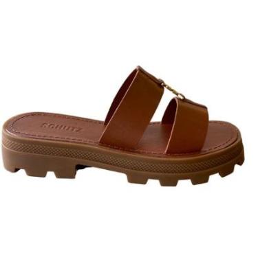 Imagem de Sandália Slide Tratorada Casual Conforto Lançamento Schutz-Feminino