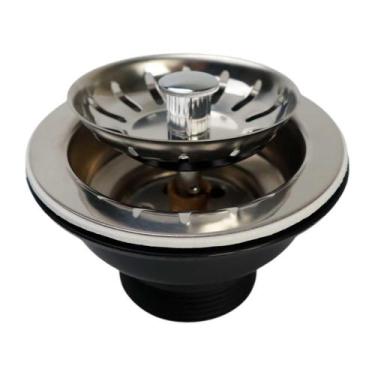 Imagem de Válvula Americana 3.1/2 Escoamento Para Pia Cozinha Aço Inox - Kokay