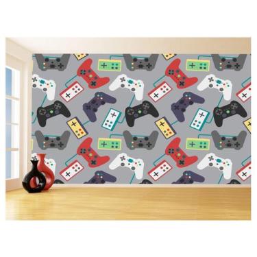 Imagem de Papel De Parede 3D Infantil Controle Game Jogo 3,5M Azs255 - Você Deco