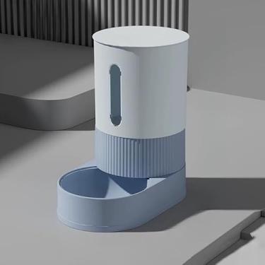 Imagem de Comedouro Automático 2.4L p/Gatos e Cães – Grande Capacidade, Limpeza Fácil(AZUL)