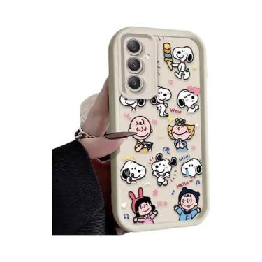 Imagem de Capa S-Snoopy Flower Para Samsung Galaxy S25 S24 Ultra S23 S22 plus A3