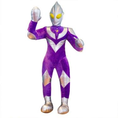 Imagem de Simulação de boneca de pelúcia Ultramans 50 cm com enchimento de seda 