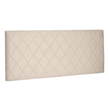 Imagem de Cabeceira Estofada Box Casal Queen Esmeralda 160cm Bege