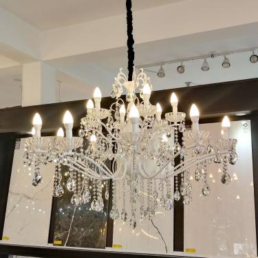 Imagem de Lustre Tupiara Samara 18 Bracos C-cristais 8-2318 Br Ct