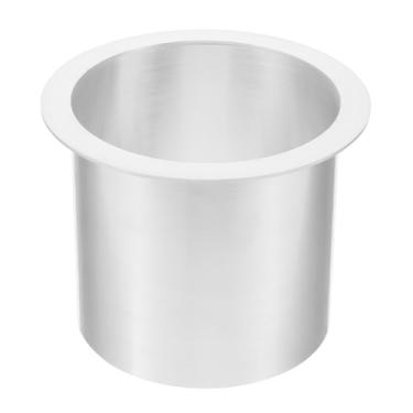 Imagem de Lixeira embutida de aço inoxidável, cesto de cozinha de 170 mm, acabamento escovado, design oco, recipiente de lixo para bancada com economia de espaço (uma cor-150 mm