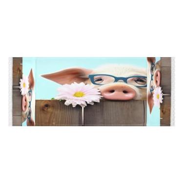 Imagem de Wassud Blue Glasses Capas de lavadora e secadora de porcos, protetor de lavadora com sacos de armazenamento, capa de geladeira à prova de poeira com bolsos para lavanderia doméstica, cozinha, 120 x 55