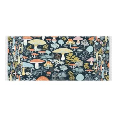 Imagem de Wassud Capas de lavadora e secadora de cogumelos, protetor de lavadora com sacos de armazenamento, capa de geladeira à prova de poeira com bolsos para lavanderia doméstica, cozinha, 120 x 55 cm