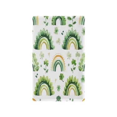 Imagem de Wassud Placa de cobertura de interruptor de luz, capas de tomadas duplas, placa de parede, tomadas elétricas decorativas, padrão verde, decoração de sala de estar