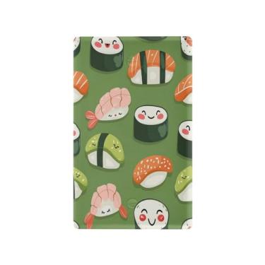 Imagem de Wassud Placa de cobertura para interruptor de luz, saída dupla, placa de parede, kawaii, padrão de sushi, decoração de casa, sala de estar, quarto, decoração