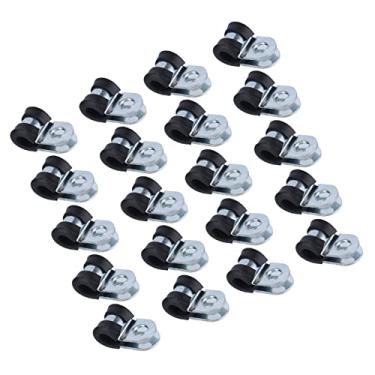 Imagem de Ymiko Braçadeiras Tipo R de Aço Inoxidável 304, Fixadores de Tubo de Aro Resistentes à Corrosão, Suportes de Cabos Reutilizáveis (10mm)