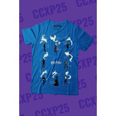 Imagem de Camiseta Harry Potter Patronos - Piticas, G2, Azul skyline, Unissex
