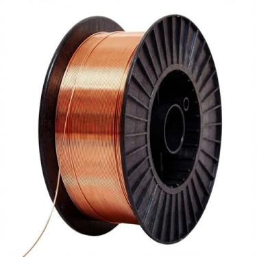 Imagem de Zonon Fio de solda Mig de aço suave de 19 kg Er70s-6 com baixo respingo e altos níveis de desoxidantes para soldagem a gás em todas as posições