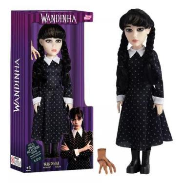 Imagem de Boneca Wandinha - Articulada 42 cm + Maozinha Vandinha NOVABRINK