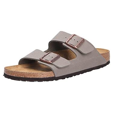 Imagem de Birkenstock Tênis masculino Glides, 35 EU, Pedra nobuck cinza, 15-15.5