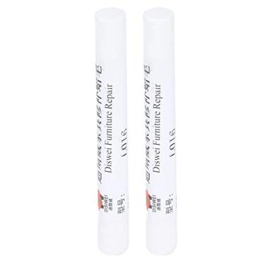 Imagem de Giz de cera para reparo de pintura de móveis, caneta de madeira com cera, conjunto de 2 peças para escritório em casa