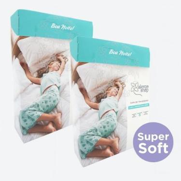 Imagem de Kit 2x Capas P/ Travesseiro Antiácaro Alergoshop Super Soft
