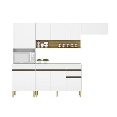 Imagem de Cozinha (com Balcão Com Tampo) 9 Portas 1 Gaveta Line - Ssx Multicoisas Supremo-supremo-cp-freijo