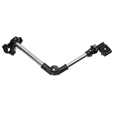 Imagem de KIMISS Suporte de Guarda-chuva de Bicicleta de Aço Inoxidável Com Giro de 360° para Bicicletas, Carrinhos, Cadeiras de Rodas e Elétricas - Suporte de Guarda-chuva Externo Ajustável (Preto versátil)