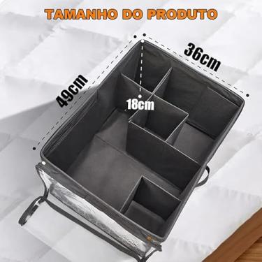 Imagem de Caixa Organizadora Dobrável para Roupas, Cobertores e Casacos – Saco Organizador de Guarda-Roupa 110L / 140L / 180L em Tecido Não Tecido, Armazenamento Visual e Economia de Espaço(3,Grande demais)