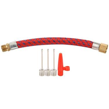 Imagem de KIMISS Adaptador de Bomba de Válvula Adaptador de Bomba de Bico Inflável de Esfera de Agulha de Ar para Pneus de Bicicleta, Basquete e Vôlei - Kit de Bico de Ar Compacto Com Agulhas e Mangueira