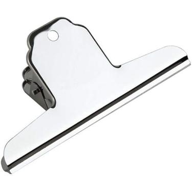 Imagem de Daycount Pacote com 10 clipes de buldogue, clipes de dobradiça de metal grande de aço inoxidável, clipes de fichário para imagens, fotos, materiais de escritório em casa (12,7 cm)